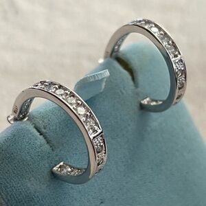 Vintage ADI Stamped CZ Diamond Earrings